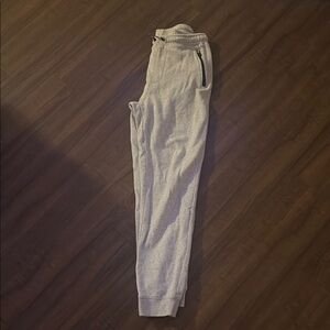Gray Joggers with Zipper Pocket
